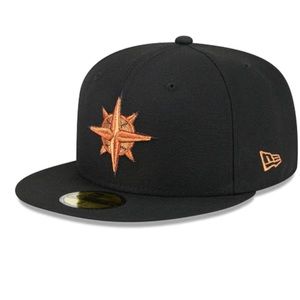 NEW ERA MLB METALLIC POP 5950 FITTED - SEATTLE MARINERS